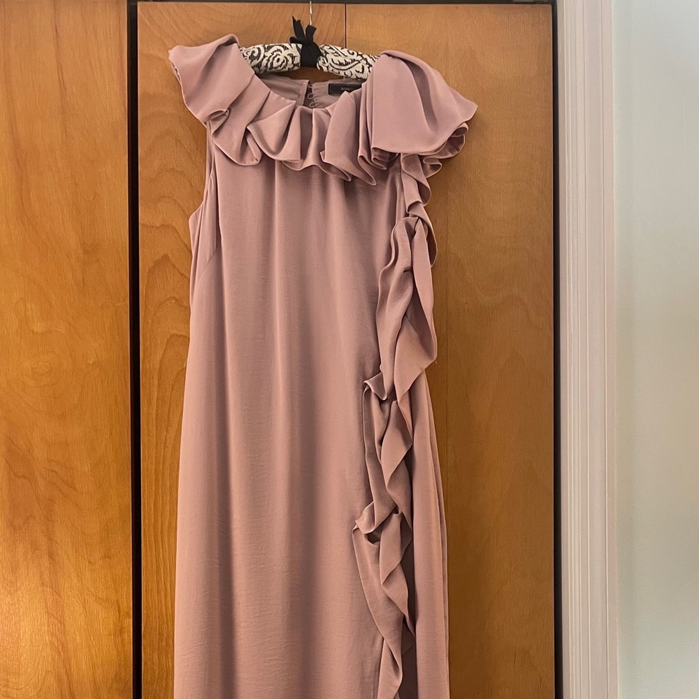 BCBGMaxAzria Blush Ruffle Dress